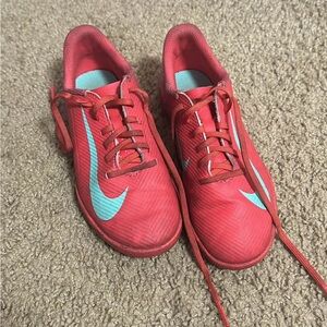Nike Crimson and Aqua Sneakers